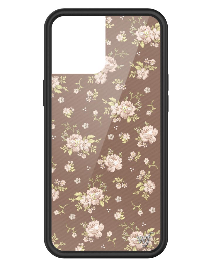 Brown Floral iPhone Case from Wildflower Cases