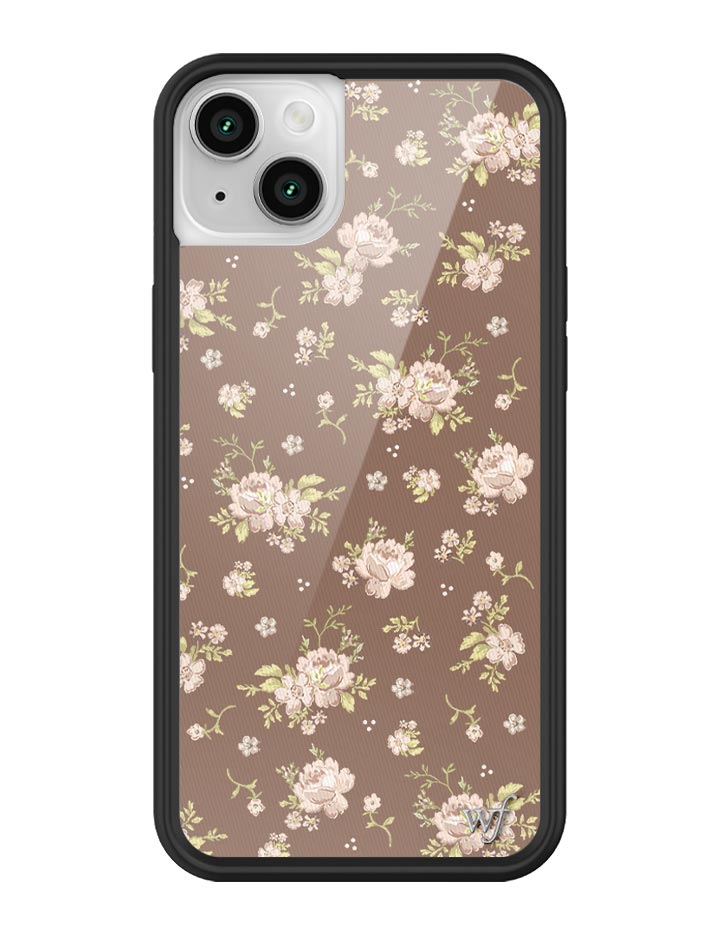 Brown Floral iPhone Case from Wildflower Cases