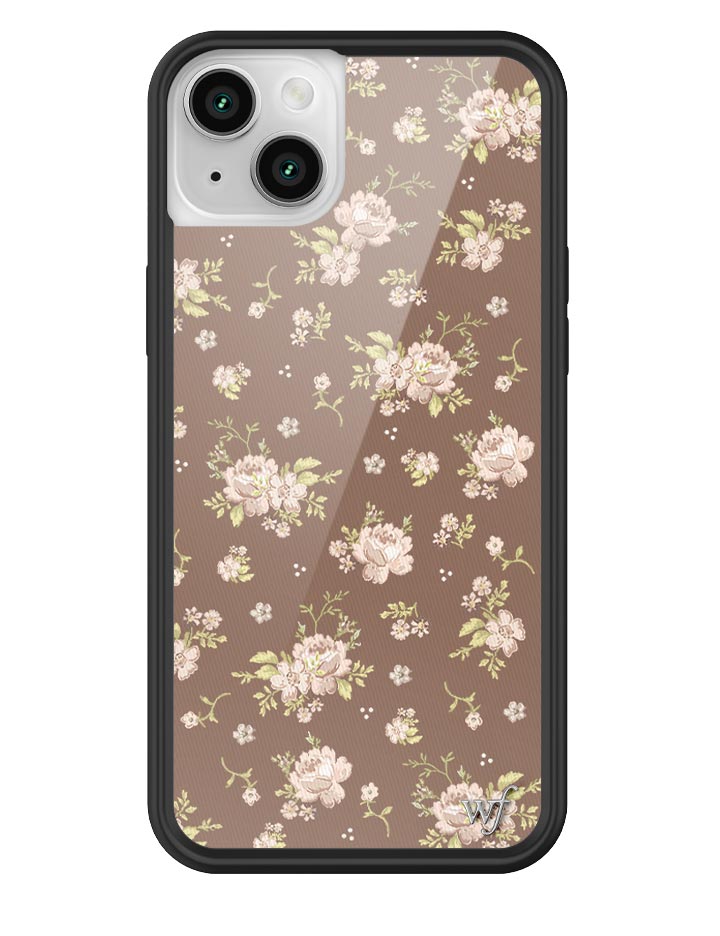 Brown Floral iPhone Case from Wildflower Cases