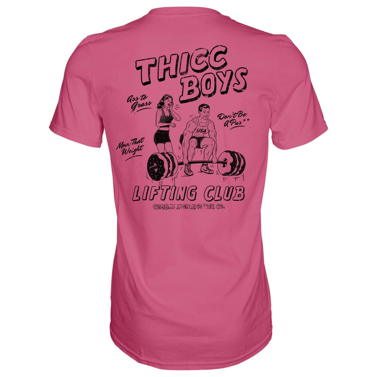 Thicc Boys Workout Club Men's T-Shirt from Combat Iron Apparel