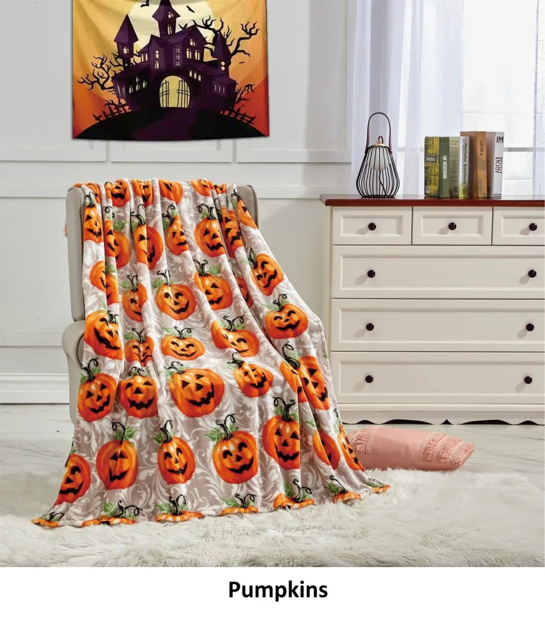 Halloween 50 X 60 Throw Blankets