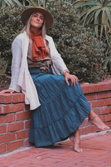 Tiered Pocket Skirt From Cotton Flower Clothing
