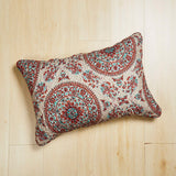 Tache Bohemian Desert Medallion Boteh Paisley Taupe Quilted Pillow Shams (TJ3502)