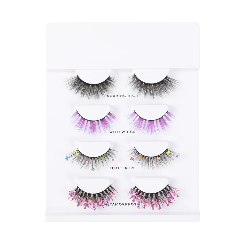 Empowered Butterfly | Flutter Lashes 4 pair Lash Set from Profusion Cosmetics