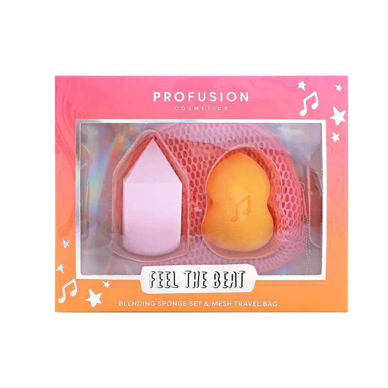 It's a Vibe | Feel the Beat 3-pc Blending Sponge and Bag Set from Profusion Cosmetics