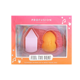 It's a Vibe | Feel the Beat 3-pc Blending Sponge and Bag Set from Profusion Cosmetics