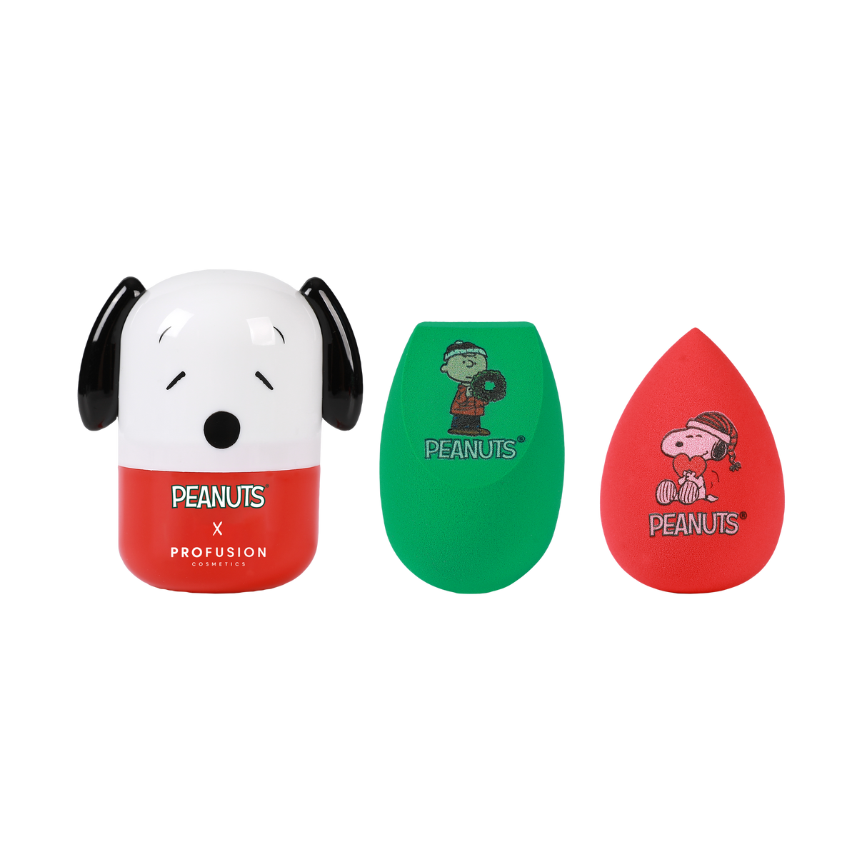 Peanuts Holiday | Let It Blend Blending Sponge & Case Set from Profusion Cosmetics