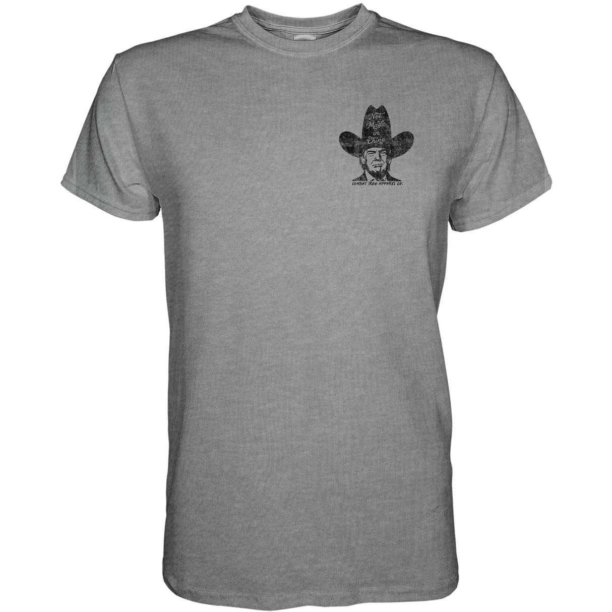 Not Made In China Trump Men's T-Shirt from Combat Iron Apparel