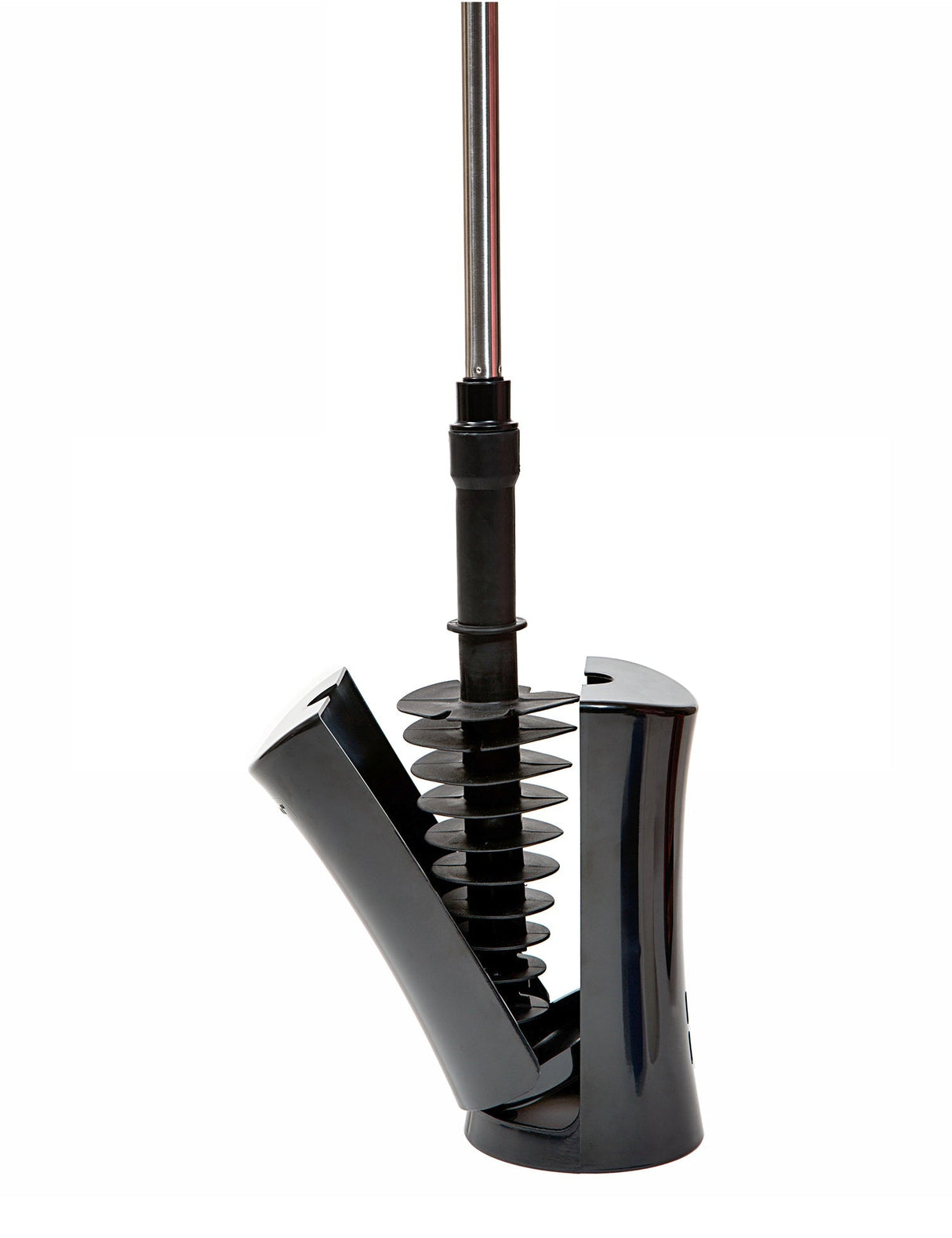 ToiletShroom (Black) Toilet Plunger that Unclogs Toilets in Seconds from TubShroom.com