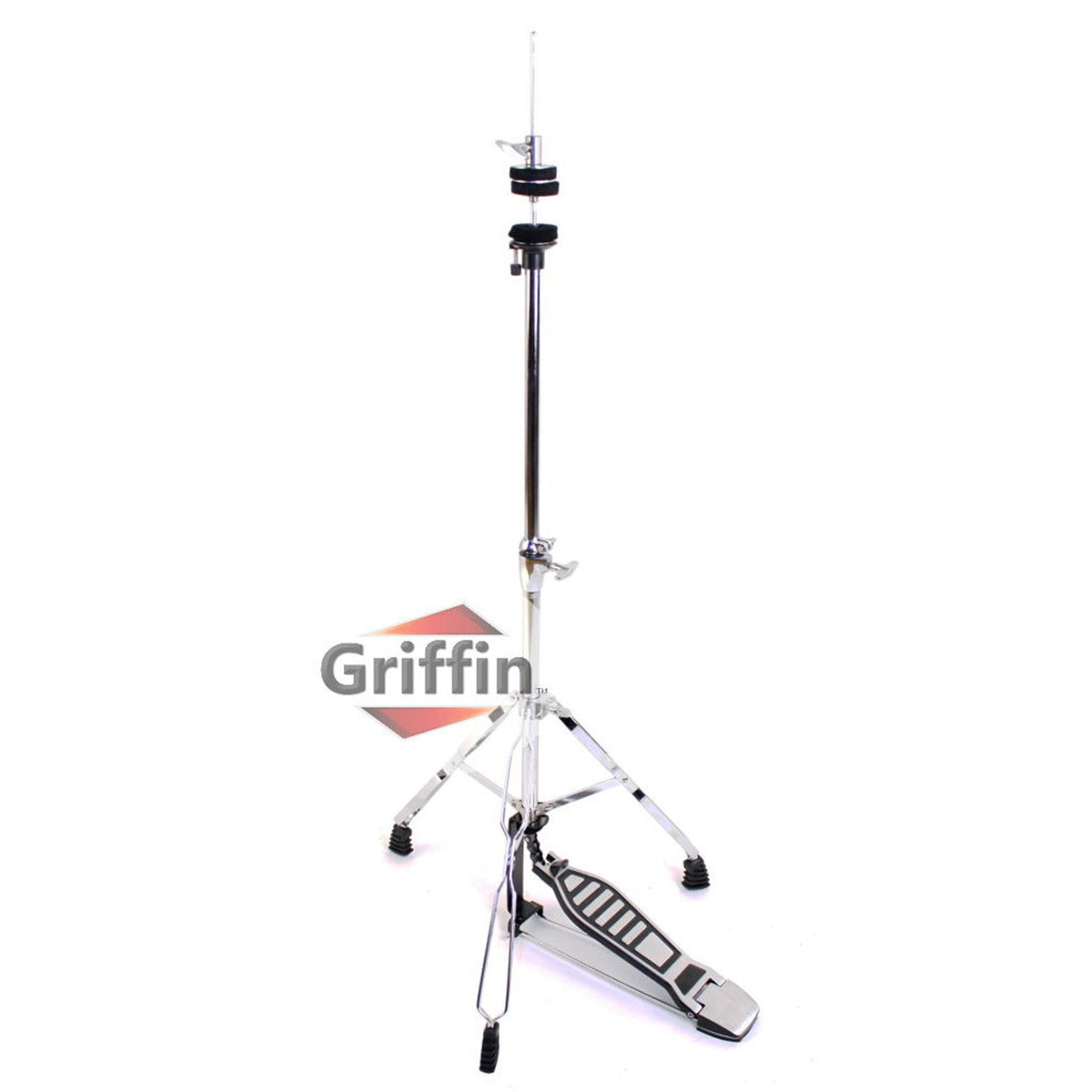 GRIFFIN Cymbal Stand Hardware Pack 4 Piece Set - Full Size Percussion Drum Hardware Kit with Snare Mount, Hi-Hat Pedal, Cymbal Boom, & Straight Stand from GeekStands.com