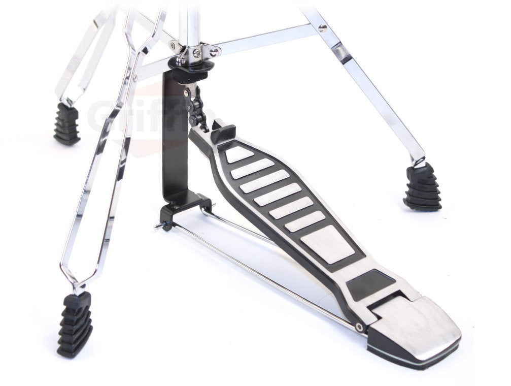 GRIFFIN Cymbal Stand Hardware Pack 4 Piece Set - Full Size Percussion Drum Hardware Kit with Snare Mount, Hi-Hat Pedal, Cymbal Boom, & Straight Stand from GeekStands.com