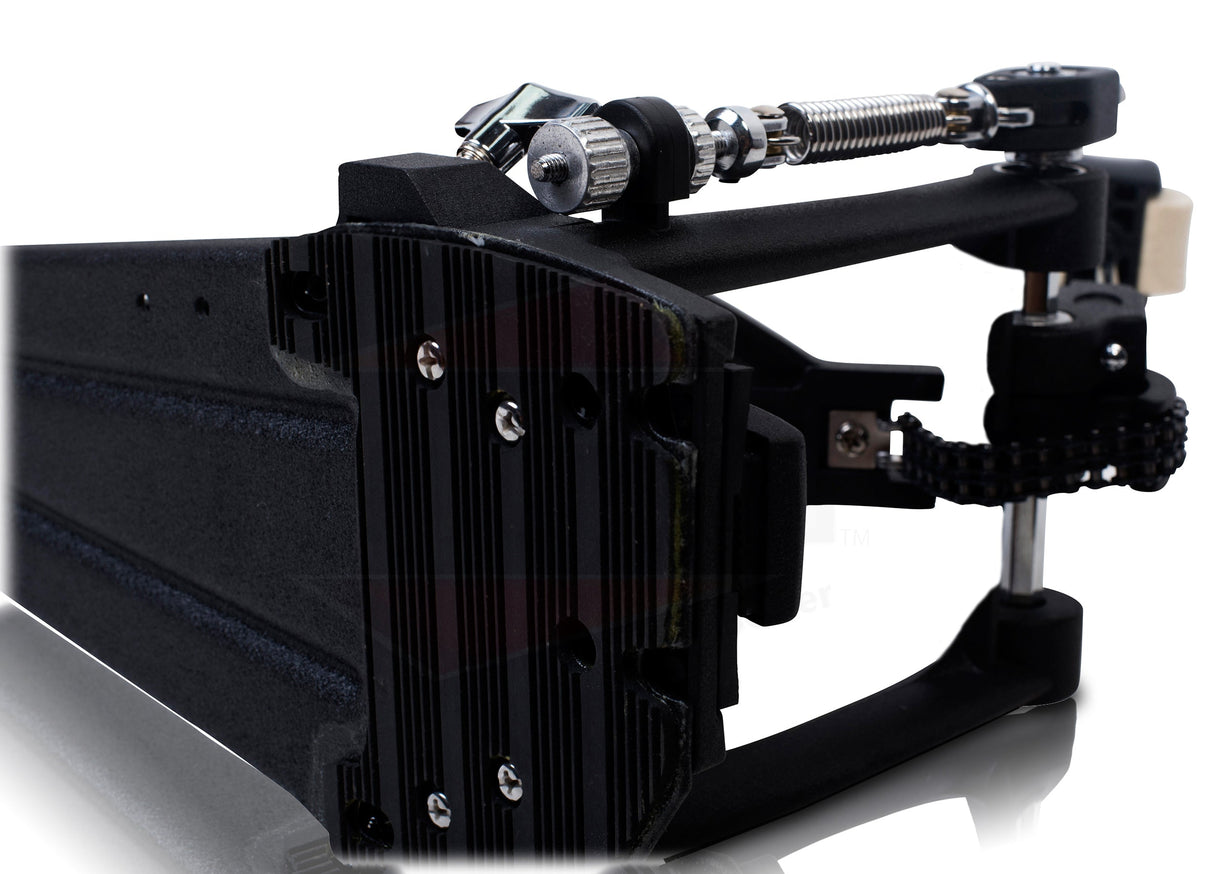 Drum Hardware Kit (3 Piece Set) by GRIFFIN - Kick Drum Pedal, Snare Stand & Straight Cymbal Stand - Deluxe Double-Chain Steel Pedal, Slip-Proof Gear Tilter & Clamp Basket Holder from GeekStands.com