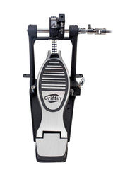Double Kick Drum Pedal for Bass Drum by GRIFFIN - Deluxe Twin Set Foot Pedal - Quad Sided Beater Heads - Dual Pedal Two Chain Drive Hardware from GeekStands