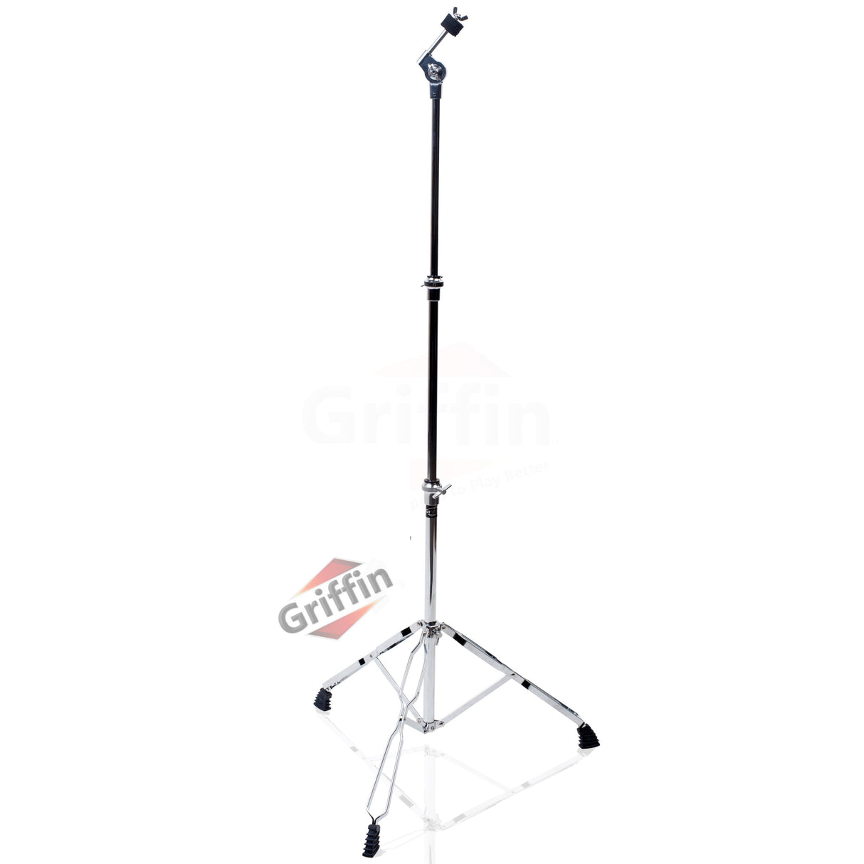 GRIFFIN Cymbal Stand Hardware Pack 4 Piece Set - Full Size Percussion Drum Hardware Kit with Snare Mount, Hi-Hat Pedal, Cymbal Boom, & Straight Stand from GeekStands.com