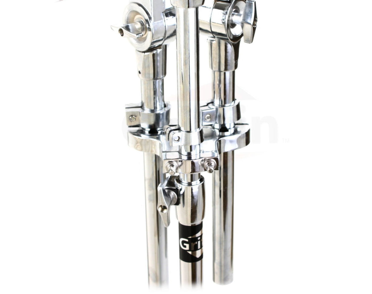 Double Tom Drum Stand with Cymbal Arm by GRIFFIN - Drummers Percussion Set Hardware Kit from GeekStands