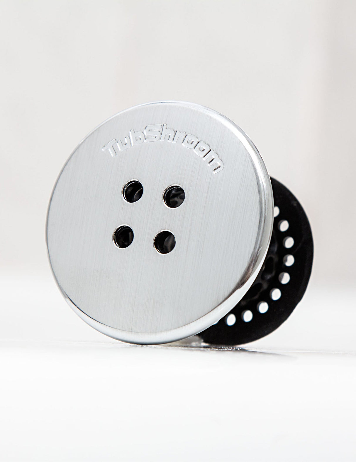 TubShroom® (Black Chrome) The Hair Catcher That Prevents Clogged Tub Drains from TubShroom.com