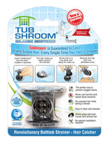 TubShroom® (Black Chrome) The Hair Catcher That Prevents Clogged Tub Drains from TubShroom.com