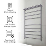 Pursonic Wall Mount Electric Towel Warmer with 8 Heated Bars Plus 3 Non-heated Bars from Pursonic
