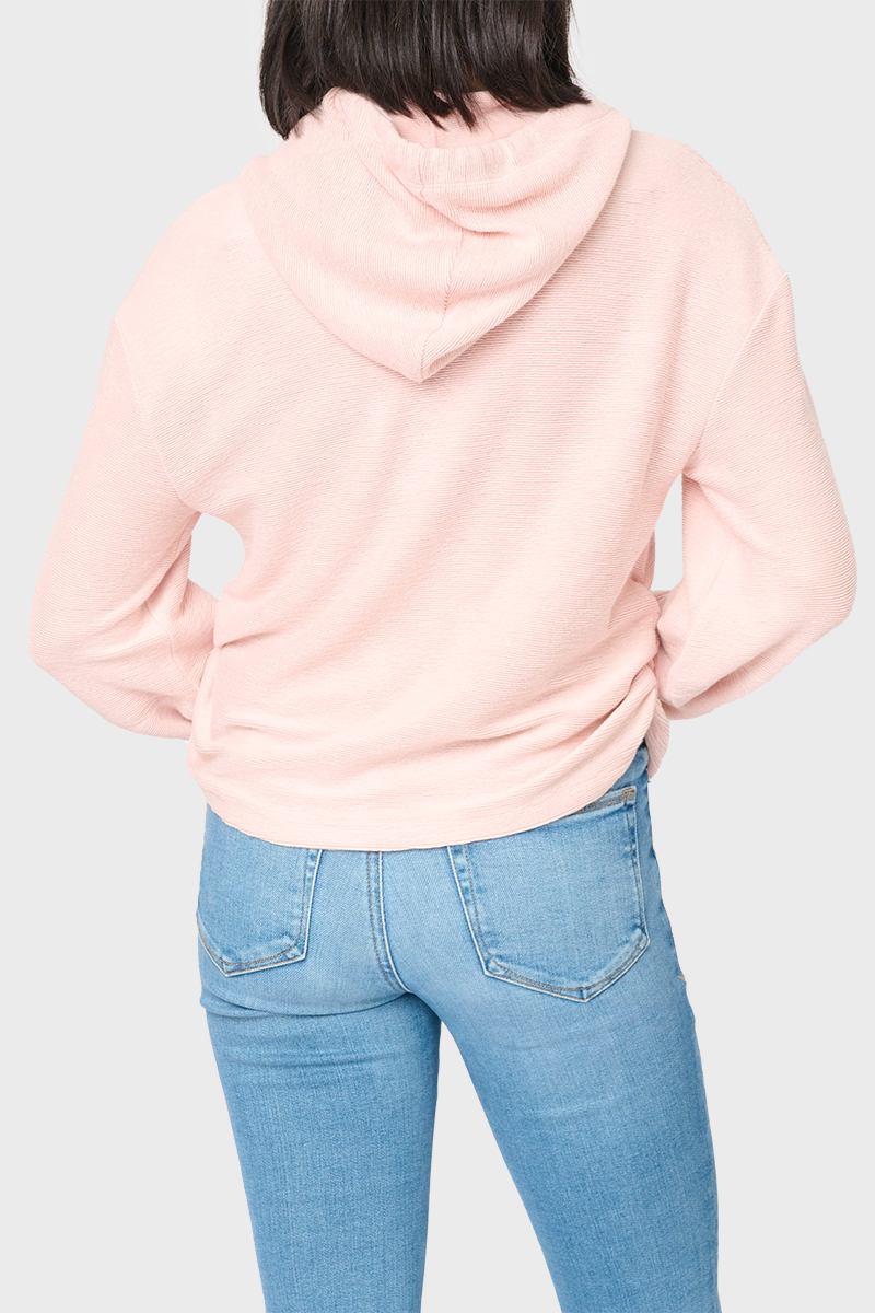 Low Key Luxe Rib Cinched Hoodie  From Gibsonlook