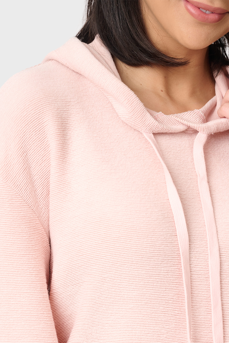 Low Key Luxe Rib Cinched Hoodie  From Gibsonlook