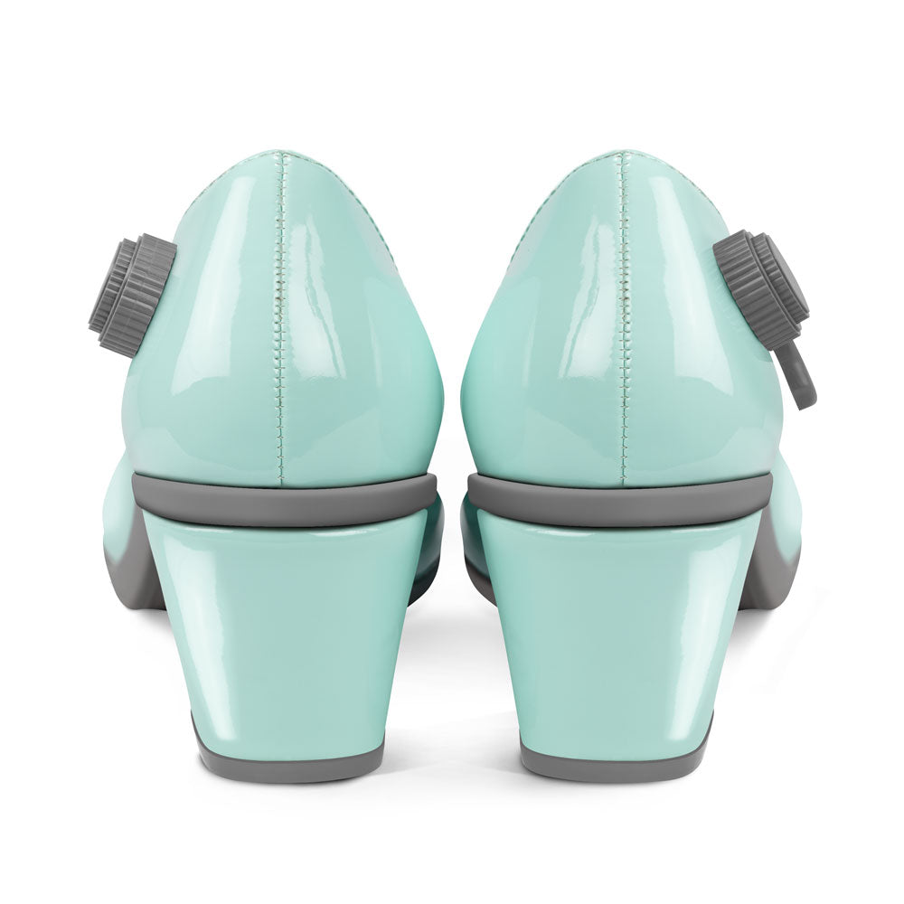 Chocolaticas® Mid Heels Typewriter Women's Mary Jane Pump from Hot Chocolate Design