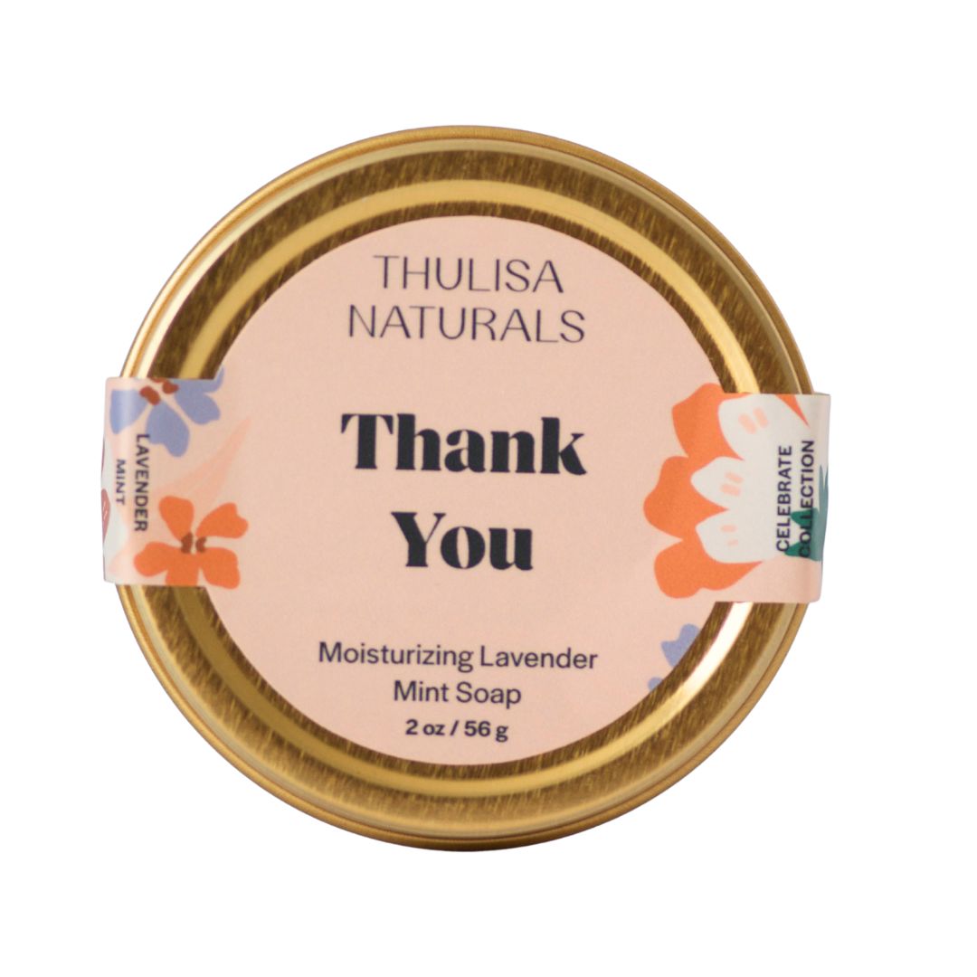 Shea Butter Hand + Body Travel Soap | Thank You from Thulisa Naturals