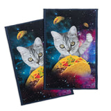 Galaxy Taco Cat Kitchen Towel Set From Zapps Clothing
