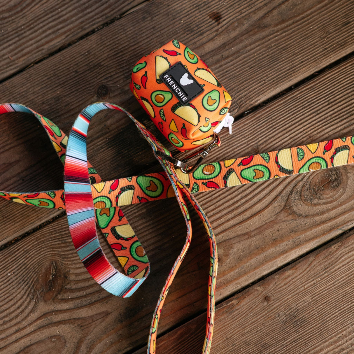 Frenchie Poo Bag Holder - Taco Tuesday (Orange) from Frenchie Bulldog