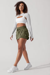 Hiking Superskort™ - Dark Olive from POPFLEX