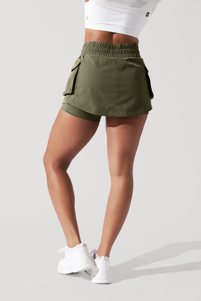 Hiking Superskort™ - Dark Olive from POPFLEX