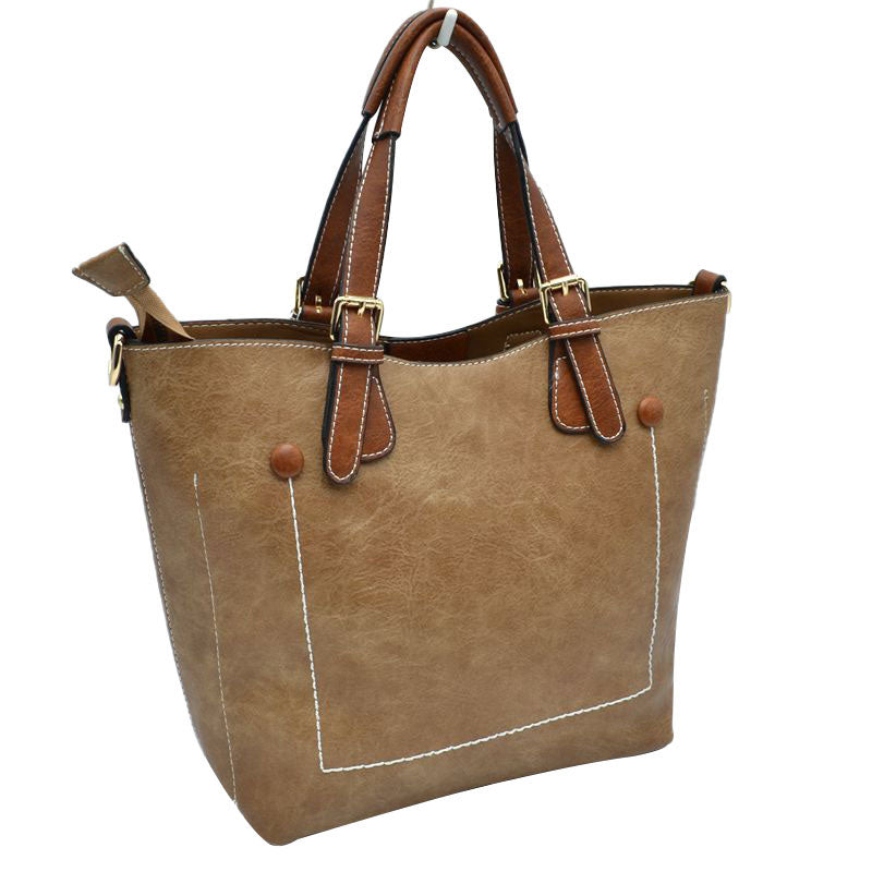 Vegan Leather Tote Shoulder Handbags For Women from Madeline Love
