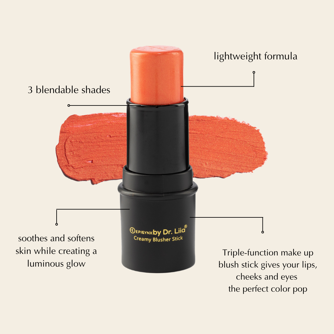 Compact Blush Stain Stick for Cheeks, Lips, Eyes from Epilynx Skincare and Cosmetics