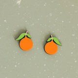 Tangerine Stud Earrings from LE CHIC MIAMI