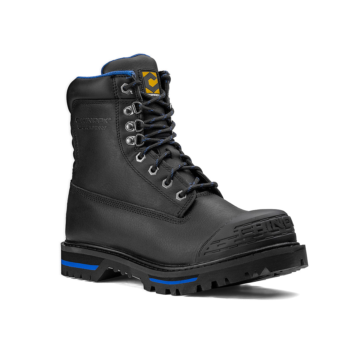 Tarantula 8" Steel Toe Men’s Waterproof Work Boot - Black From Chinook Footwear