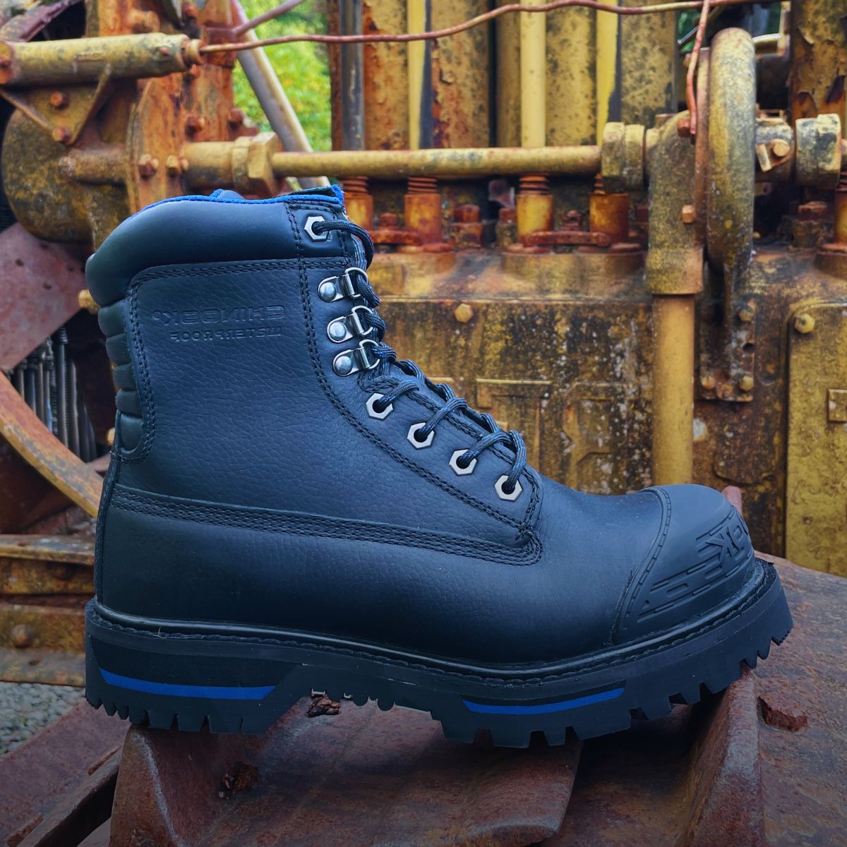 Tarantula 8" Steel Toe Men’s Waterproof Work Boot - Black From Chinook Footwear