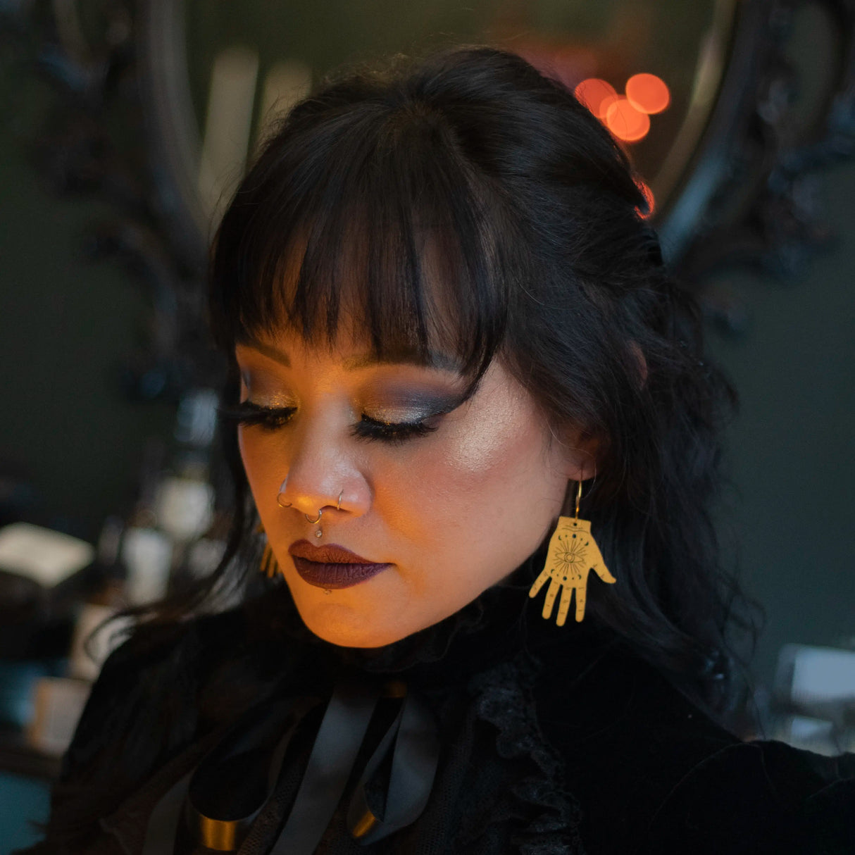 Tarot Hand Hoops from LE CHIC MIAMI