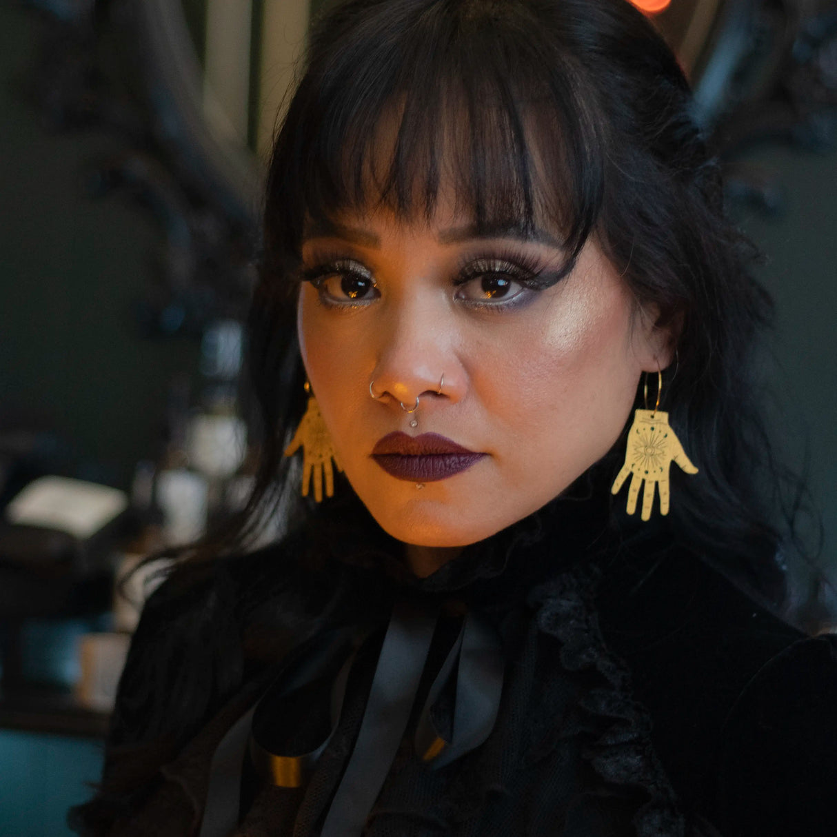 Tarot Hand Hoops from LE CHIC MIAMI