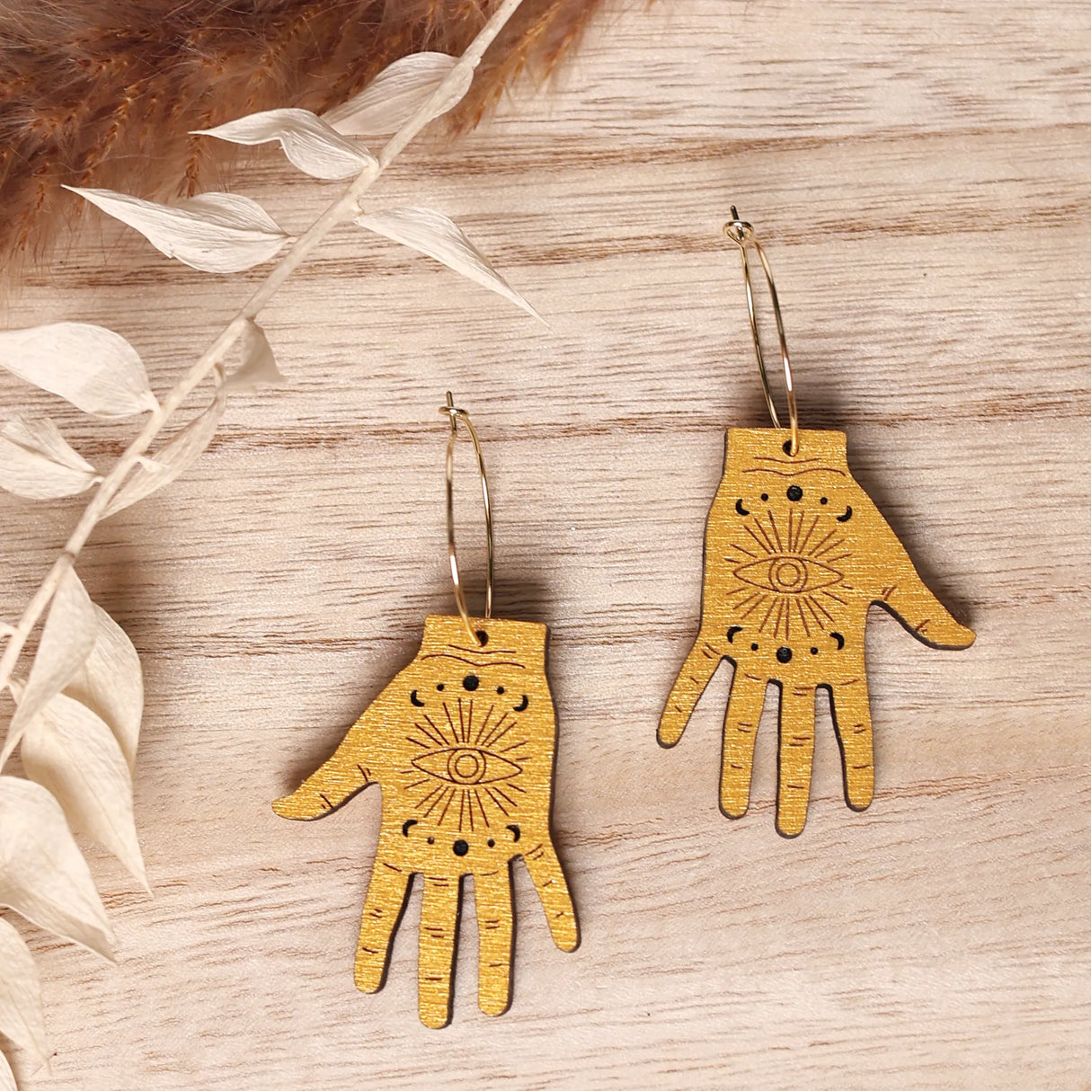 Tarot Hand Hoops from LE CHIC MIAMI