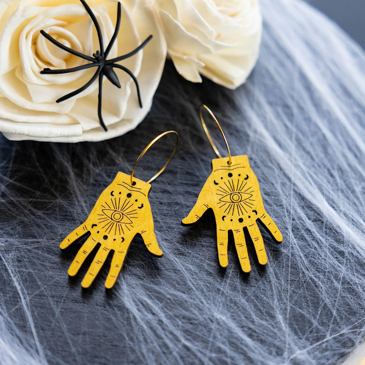 Tarot Hand Hoops from LE CHIC MIAMI