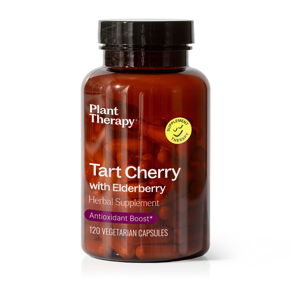 Tart Cherry with Elderberry Herbal Supplement - 120 Capsules from Plant Therapy