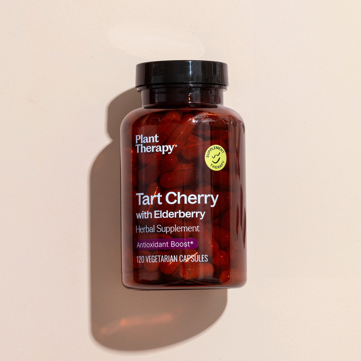 Tart Cherry with Elderberry Herbal Supplement - 120 Capsules from Plant Therapy