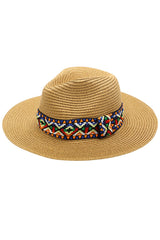 AZTEC Band Panama Hat from Madeline Love
