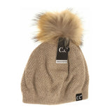 C.C Exclusive - Black Label Special Edition Waffle Knit C.C Beret from Madeline Love