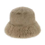 C.C Faux Fur Solid Bucket Hat from Madeline Love
