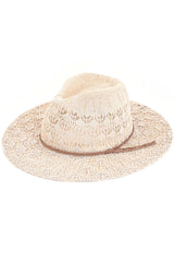 C.C HORSESHOE LACE KNITTING PANAMA HAT from Madeline Love