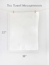 Peony Tea Towel from Jubilee Trading Company