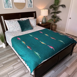 Turquoise Green Baja Thunderbird Blanket from West Path