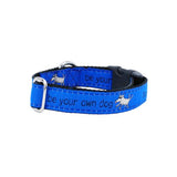 Be Your Own Dog Teddy The Dog – Blue Essential Buckle Martingale Dog Collar From 2 Hounds Design