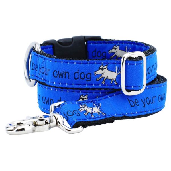 Be Your Own Dog Teddy The Dog – Blue Essential Martingale Dog Collar From 2 Hounds Design