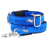Be Your Own Dog Teddy The Dog – Blue Essential Buckle Martingale Dog Collar From 2 Hounds Design